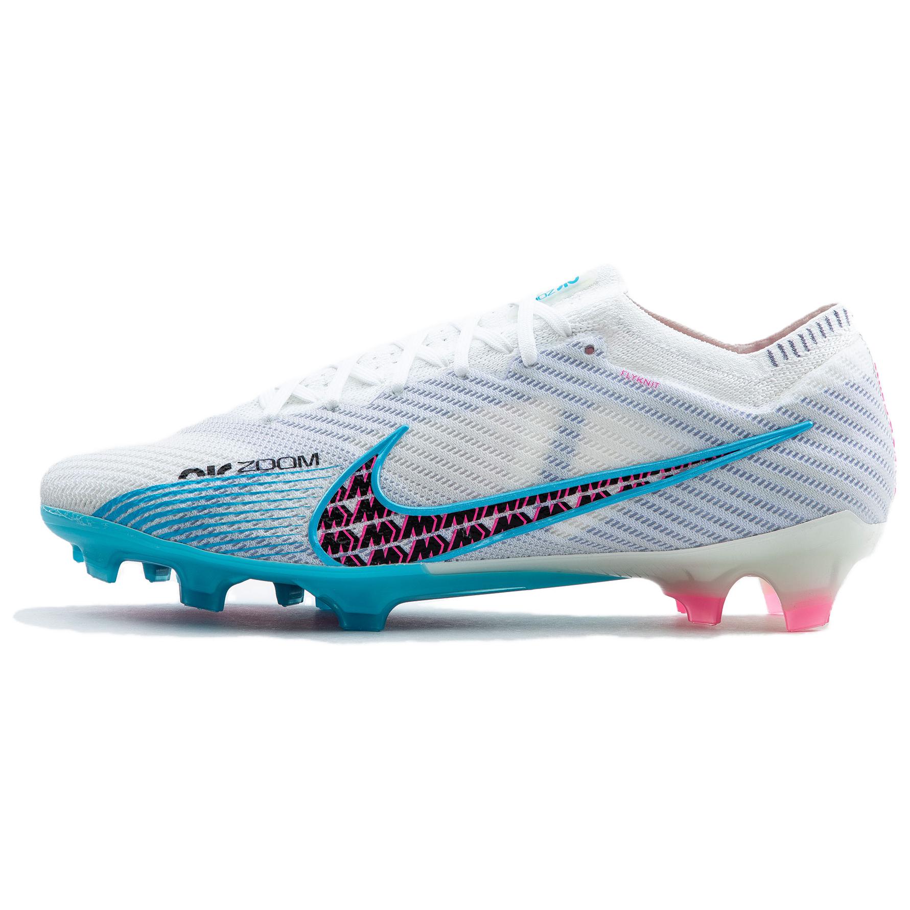 Мужские бутсы Nike Mercurial Vapor 15 FG (бело-синие)