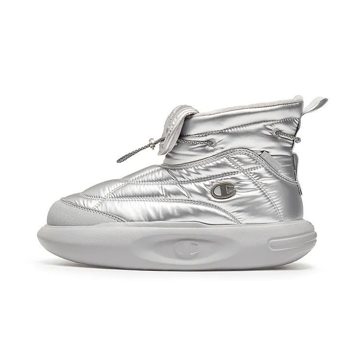 Champion Short Snow Boots Women's Silver White/Alloy Gray