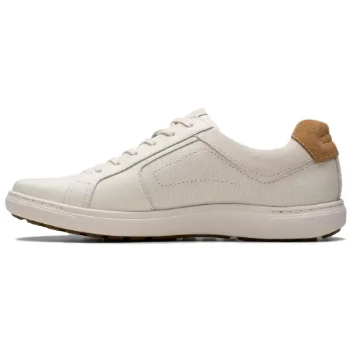 Clarks Leather Casual Shoes Men's White