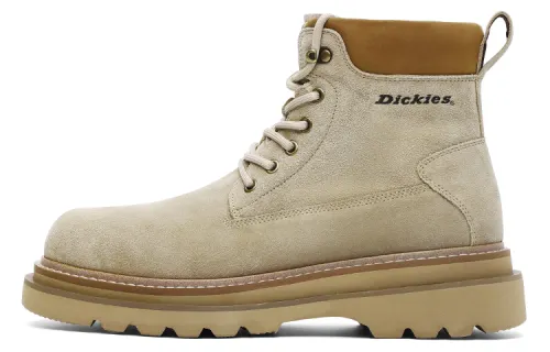 Dickies Cow Leather Short Mid Calf Combat Boots Men's Apricot