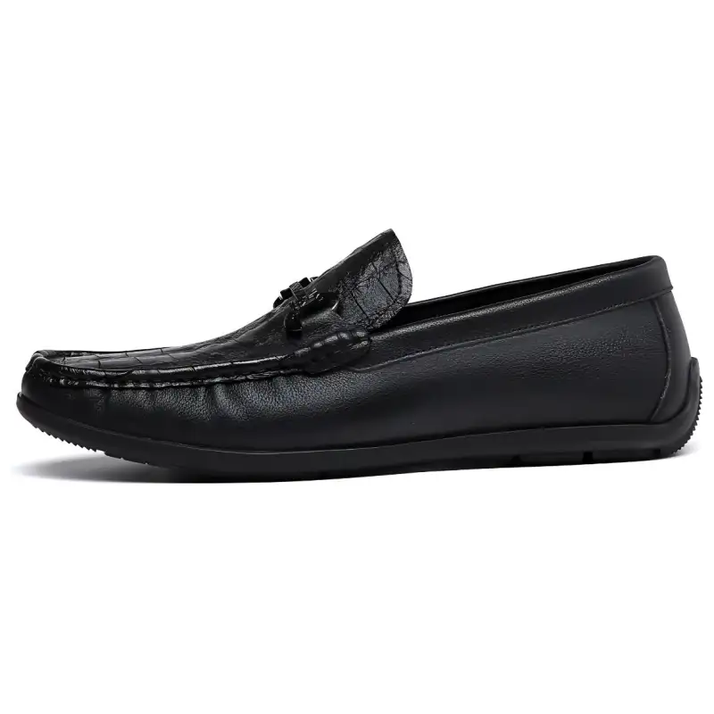 AOKANG Cow Leather Casual Shoes Men's Black