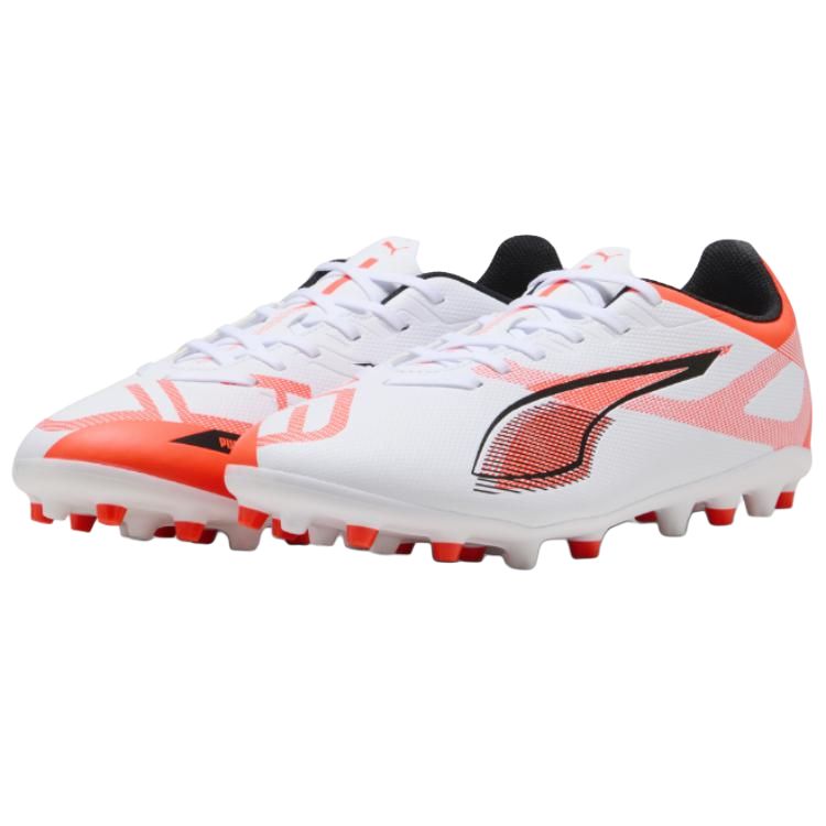 PUMA Ultra 5 Play Abrasion Resistant Soccer Shoes Men’s White Red
