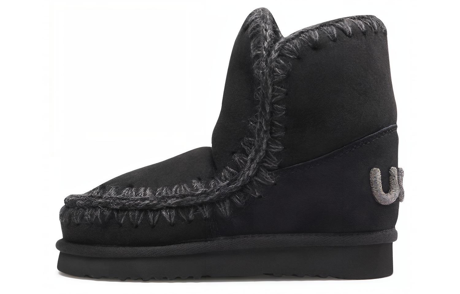 Mou Eskimo Glitter Logo Ankle Boots