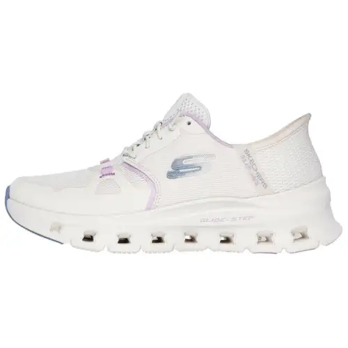 Skechers Glide Step Low top Casual Shoes Women's White Purple