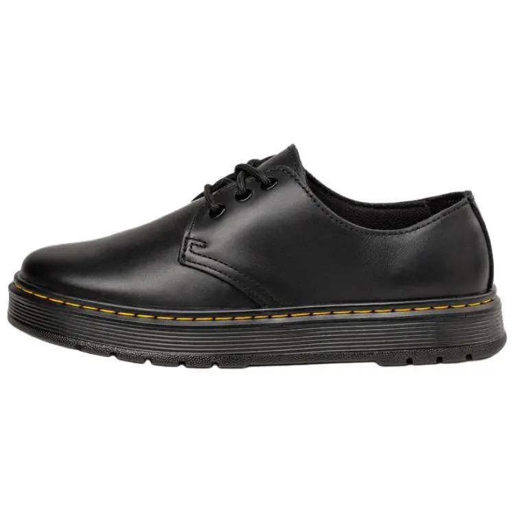 Dr.Martens Leather Low top Casual Shoes Unisex Black