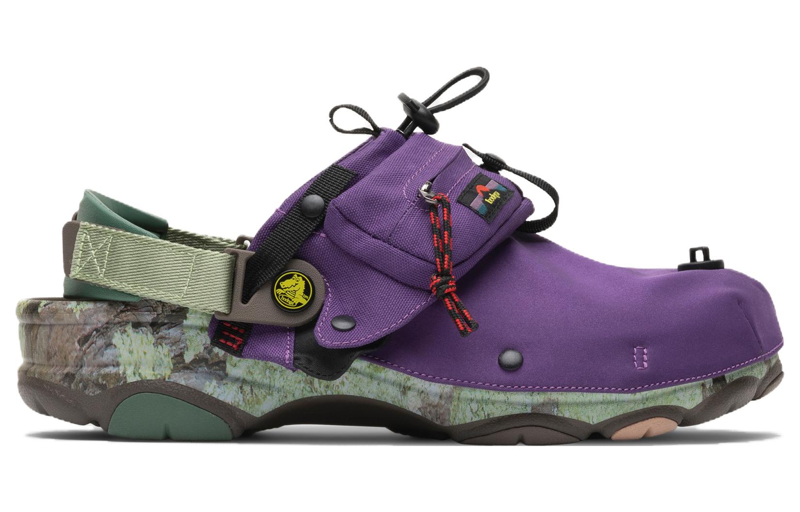 Crocs x Bodega All Terrain 'NICT TECH' Clogs Sports Sandals Unisex Purple Green
