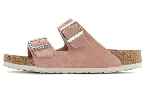 Birkenstock Suede Fashion Trend Slide Slippers Women's Pink Regular
