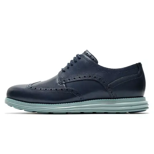 COLE HAAN Cow Leather Casual Shoes Men's Navy Blue