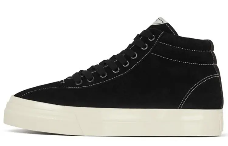 Stepney Workers Club Skateboard Shoes Men's Mid Top Black