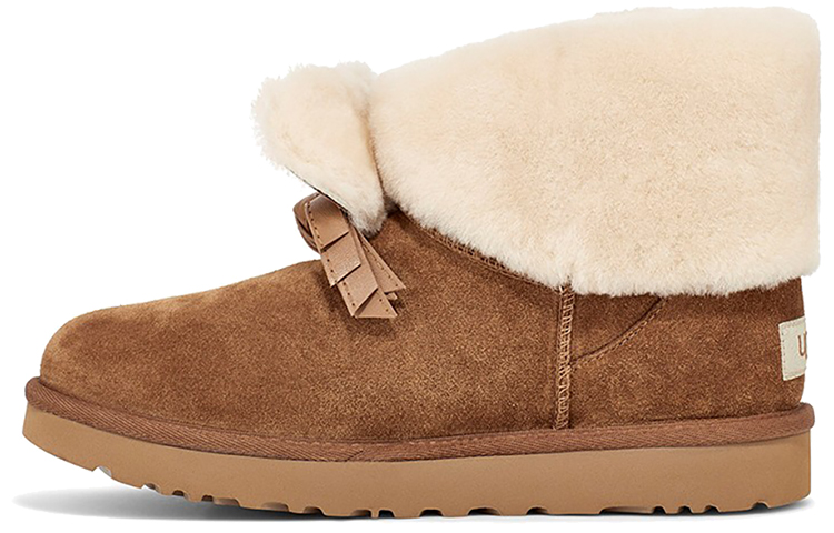 Женские сапоги UGG CLASSIC MINI (коричневые) — 栗子棕 — фото 1