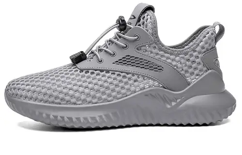 DEERWAY Slip Resistant Abrasion Resistant Low top Sports Casual Shoes Men's Gray