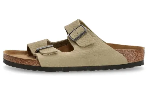 Birkenstock Slide Slippers Men's Khaki Narrow