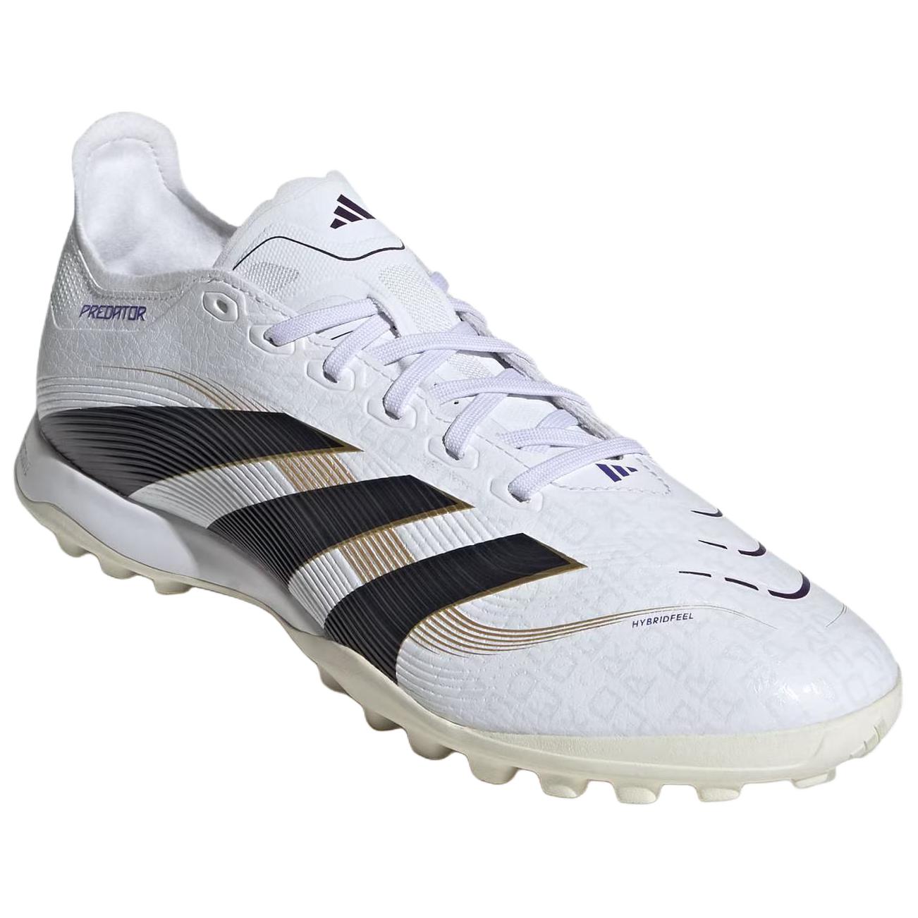 Adidas PREDATOR LEAGUE Slip Resistant Abrasion Resistant Soccer Shoes Unisex White Black
