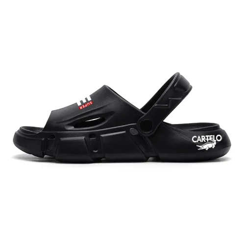 CARTELO Beach Sandals Men's Black, Beige, Gray