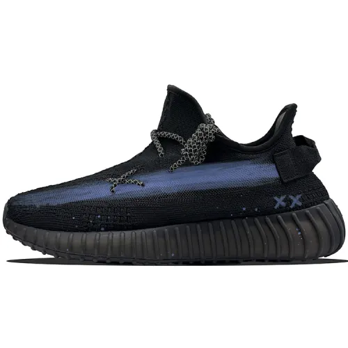 Adidas Originals Yeezy Boost 350 V2 Cushioning Slip Resistant Low top Casual Shoes Unisex Black