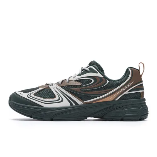 FILA INTERUN Low top Casual Shoes Men's Green Silver