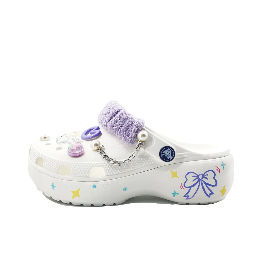 Crocs Classic Platform Clog EVA Clogs Unisex White