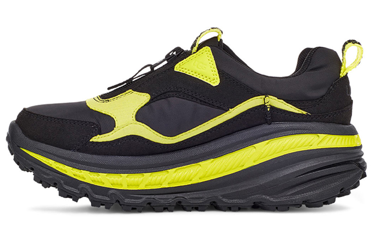 UGG CA805 Zip Textile, Synthetic Leather Abrasion Resistant Low top Running Shoes Women's Black Sulfur