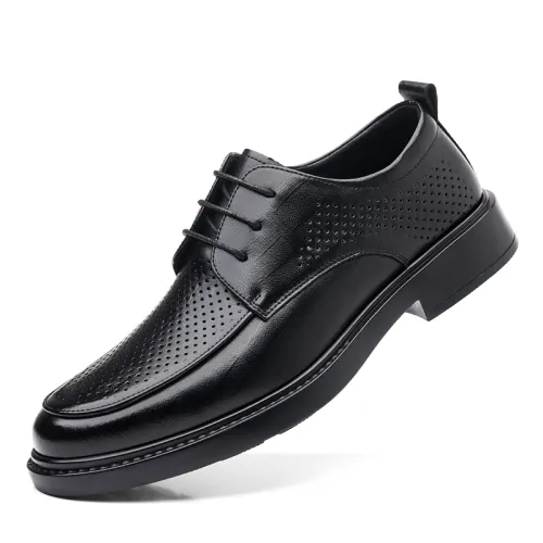 Mulinsen Dress Shoes Men's Low Top Black/Tea Brown
