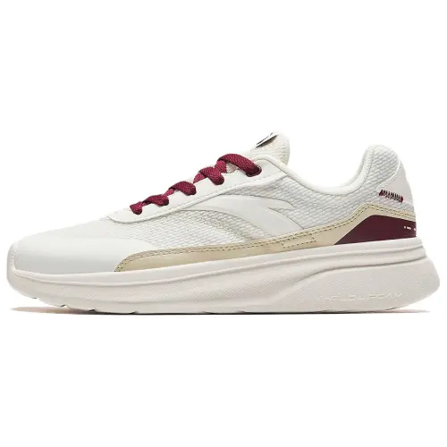 Anta Walker Wear resistant, Non slip And Breathable Low top Casual Shoes Men's White Red