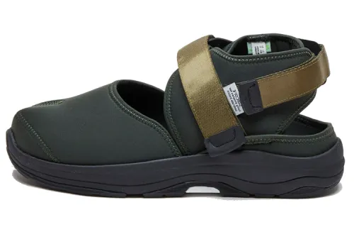 Suicoke Hook and loop Stylish Sandal Men's Olive Green