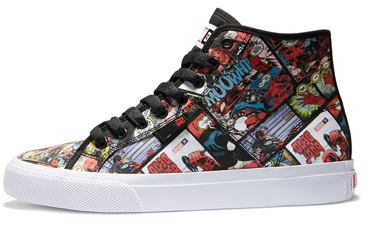 MARVEL X DCSHOES Canvas Shoes Men's High Top Black