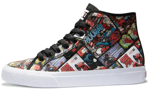 MARVEL X DCSHOES Canvas Shoes Men's High Top Black