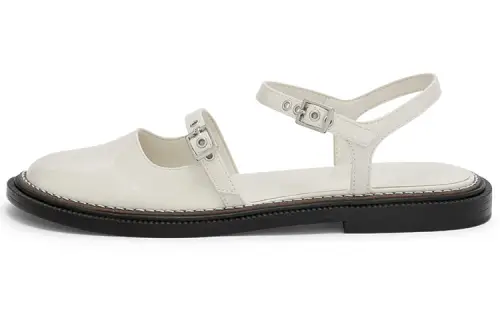 CHARLES&KEITH Sandal Low Heel Women's Pink White