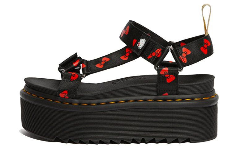 Dr. Martens X Hello Kitty Vegan Sandals Black Women's