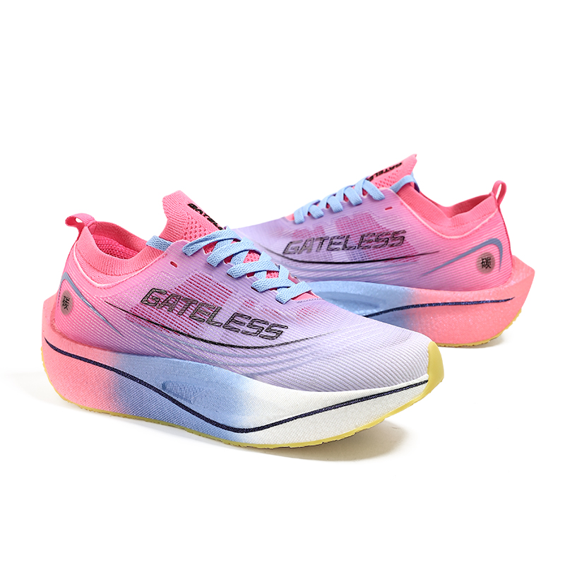GATELESS Low top Running Shoes Unisex Fluorescent Cherry Blossom Pink