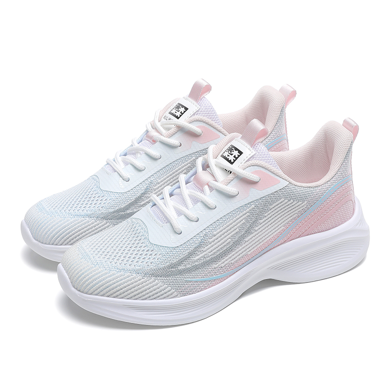 Mulinsen Running Shoes Women’s Low Top Pink Blue/Black
