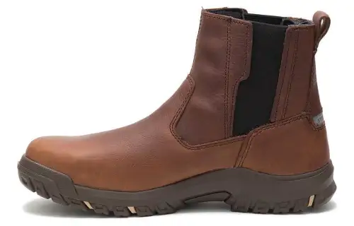 CAT Leather Short Chelsea Boots Women's Butter Candy