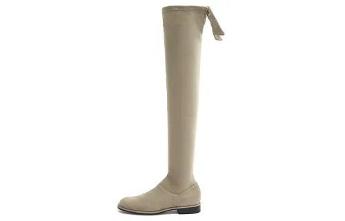 CHARLES&KEITH Slim Knee High Boots Women's Olive Green
