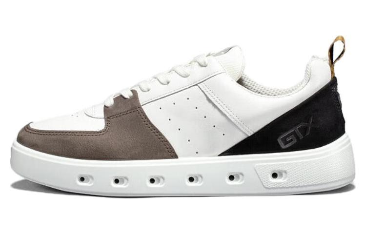 Ecco Street 720 Series Cow Leather Abrasion Resistant Abrasion Resistant Low top Skateboard Shoes Men's Tan