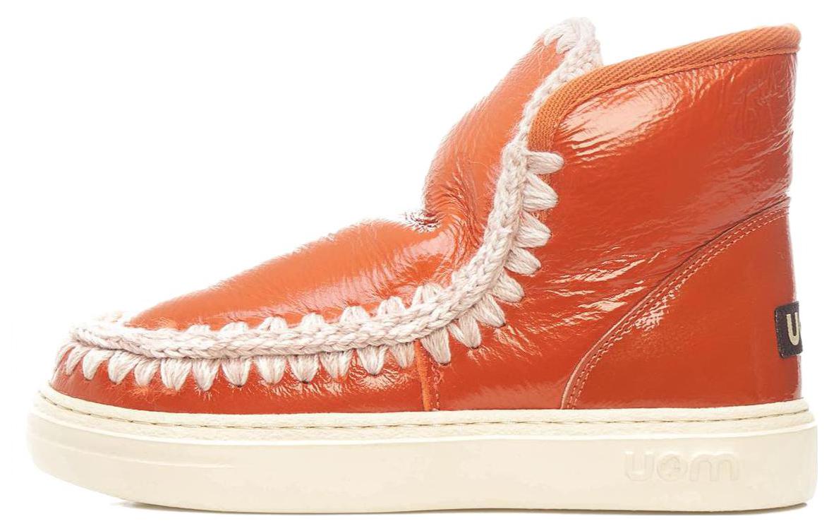 MOU Thermal Slip Resistant Short Snow Boots Women's Orange