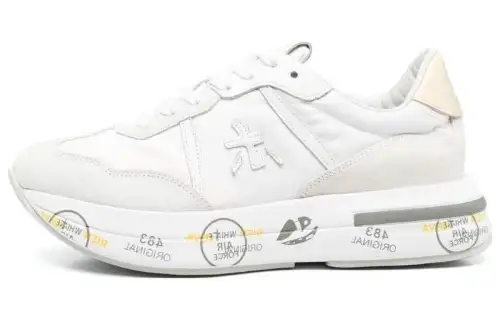 PREMIATA Leather Low top Casual Shoes Women's White