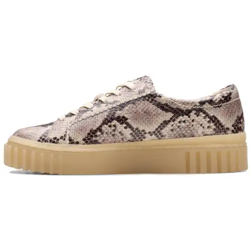 Clarks Leather Low top Skateboard Shoes Women's Gray