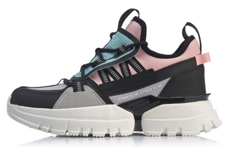 Li Ning U.T Casual Shoes Women's Mid Top Black Pink