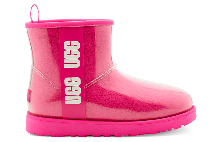 UGG CLASSIC CLEAR MINI Thermal Slip Resistant Thermal Slip Resistant Short Snow Boots Women's Rock Rose