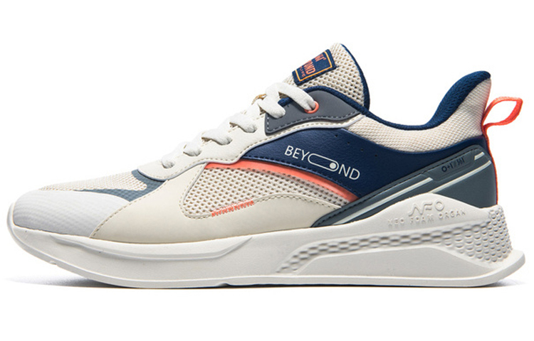 361° Mesh Slip Resistant, Abrasion Resistant, Breathable Low top Sports Casual Shoes Men's Cream