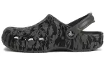 Crocs Beach Black Sandals 'Gray White'