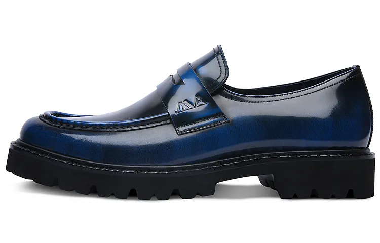 Anthony Miles Dress Shoes Men's Low Top Blue