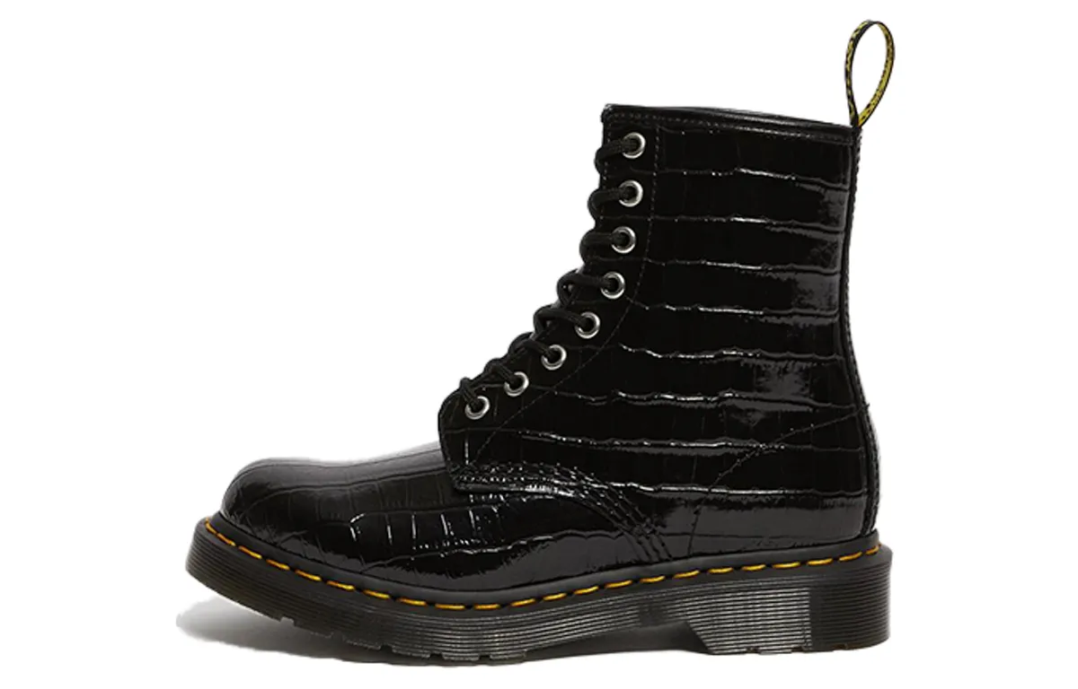 Dr. Martens 1460 Patent Leather Crocodile Print Women's