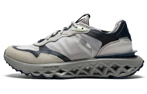 COLE HAAN Synthetic Leather Abrasion Resistant Low top Casual Shoes Men's Gray