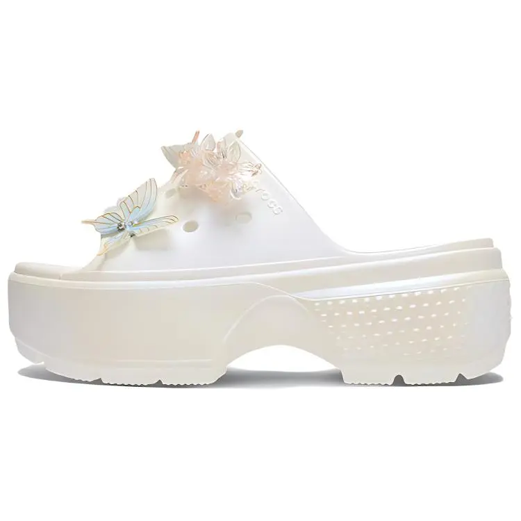 Crocs Stomp Slides 'White' Women's