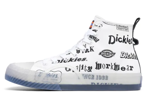 Dickies Canvas Shoes Men's High Top White