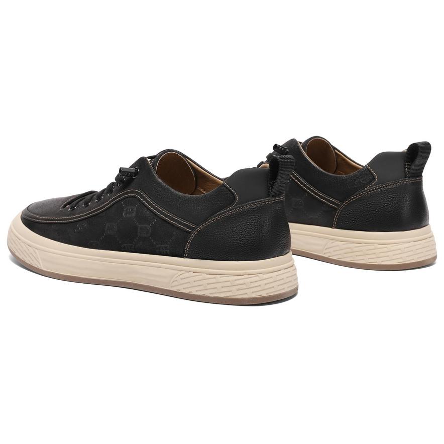 BELLE Top Grain Cow Leather Low top Skateboard Shoes Men's