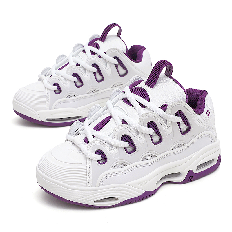 OSIRIS Skateboard Shoes Unisex Low Top Purple/White