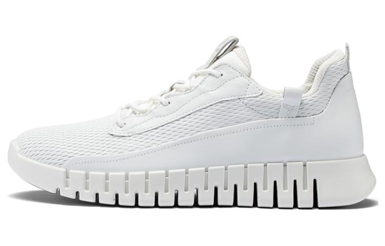 Ecco Smart Series Cow Leather Low top Sports Casual Shoes Men's White