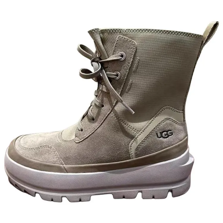 UGG Cow Suede Crew Combat Boots Women's Brown